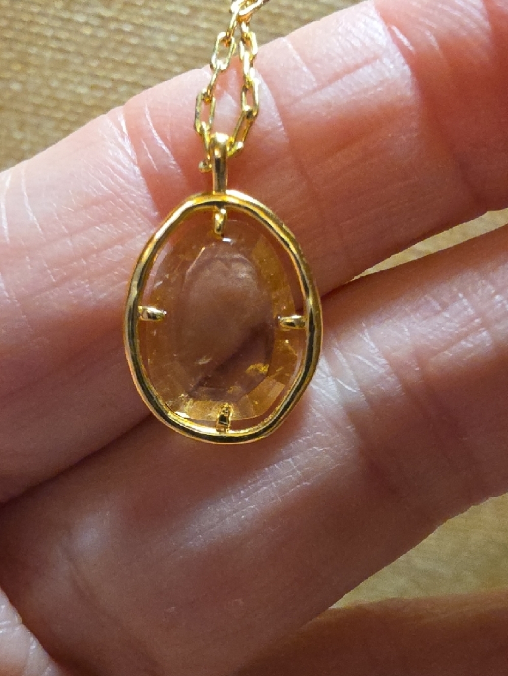 Gorjana Gold Teardrop Pendant Necklace - Picture 4 of 5
